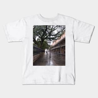 Jackson Square on a Rainy Day Kids T-Shirt